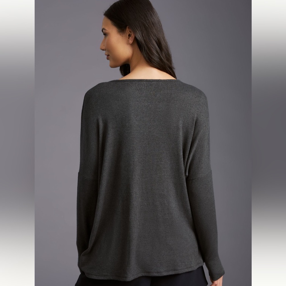 Anthropologie Amadi Draped Wrap Knit Top, Size XL - Picture 4 of 8